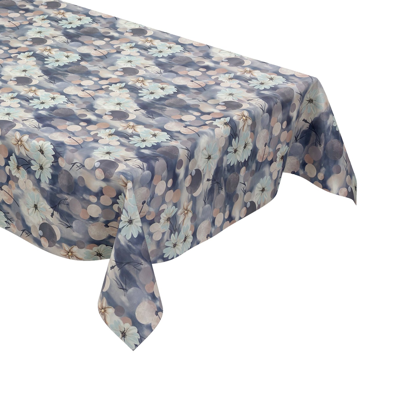 Wachstuch Tischdecke Pusteblume Blüten blau rosa