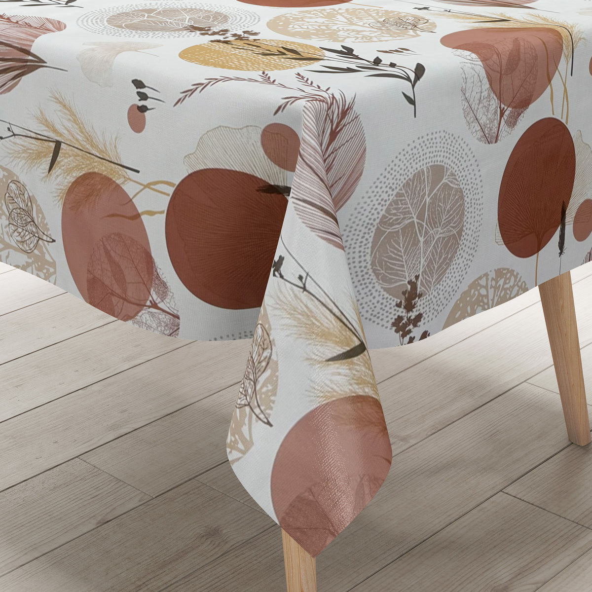 Wachstuch Tischdecke EE31 Herbst floral braun Gräser eckig rund oval –