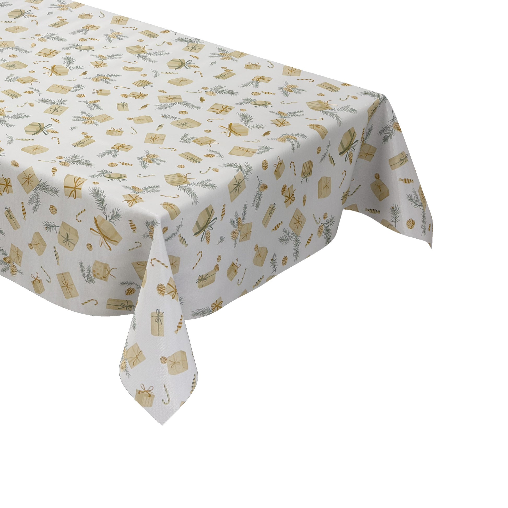 Wachstuch Tischdecke Weihnachten X-Mas Geschenke