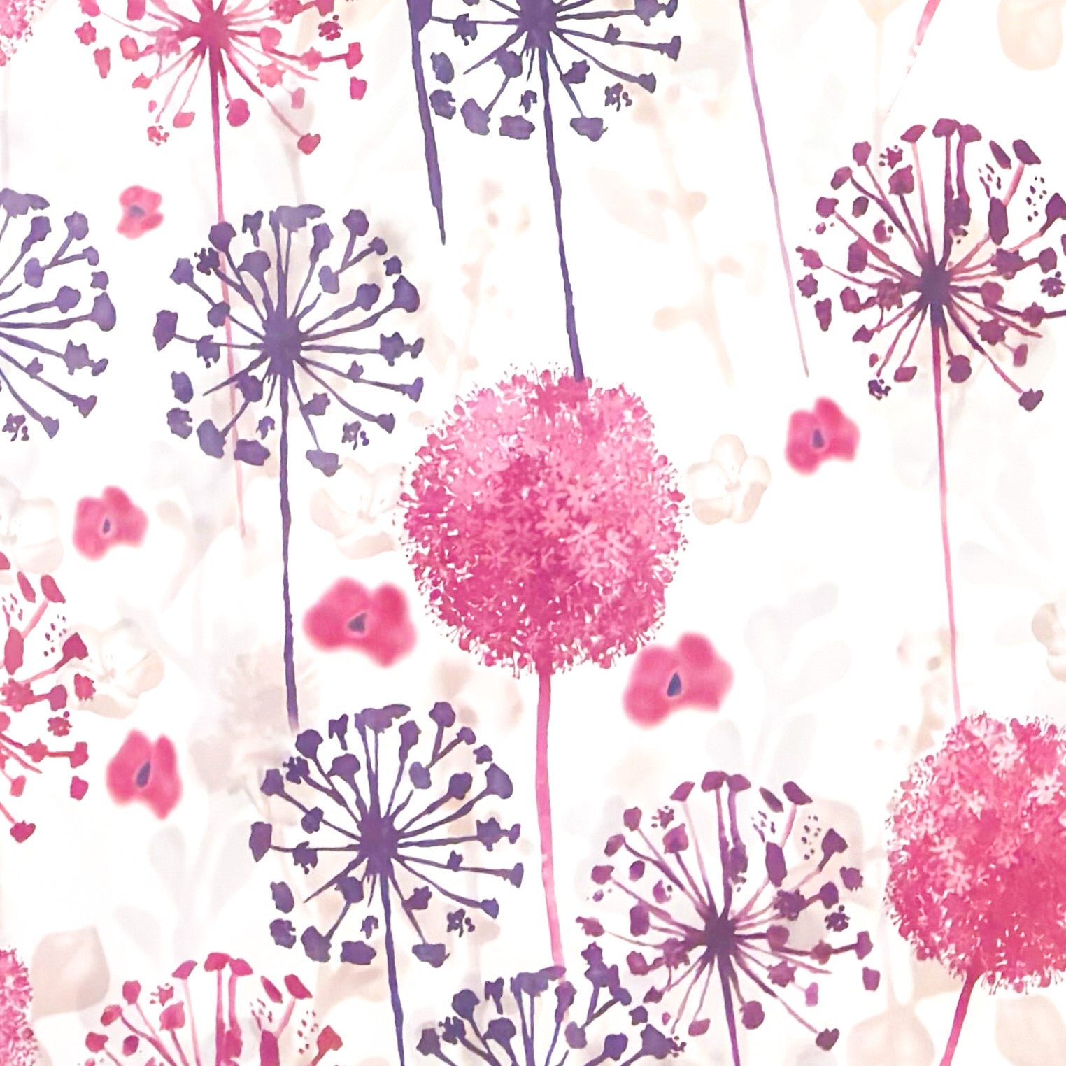 Wachstuch Tischdecke Pusteblume Pink