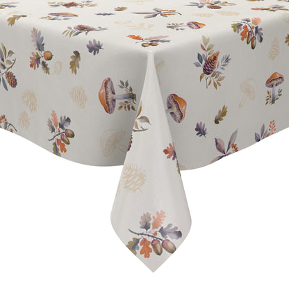 Wachstuch Tischdecke ET60 Herbst Autumn Pilze Eicheln Laub eckig rund oval