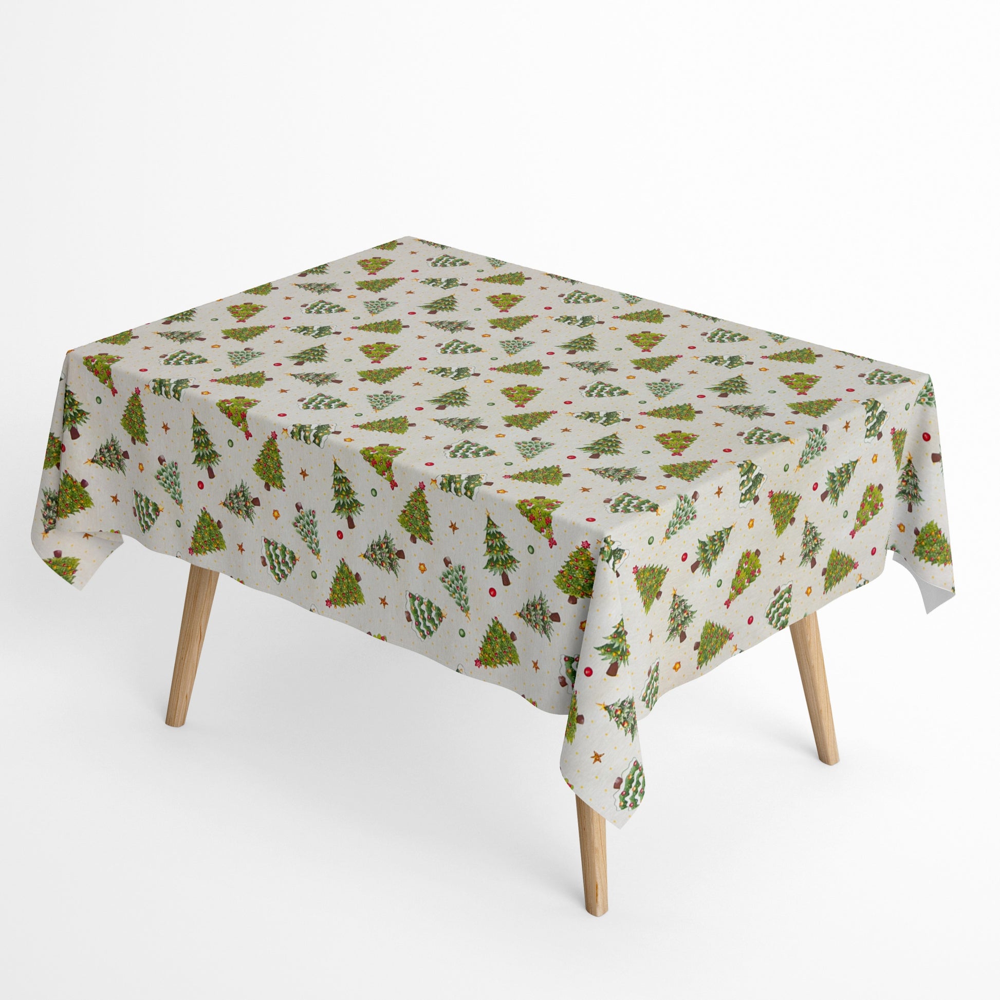 Tischdecke beschichtete Baumwolle Weihnachten Tannenbaum