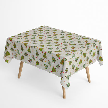 Tischdecke beschichtete Baumwolle Weihnachten Tannenbaum