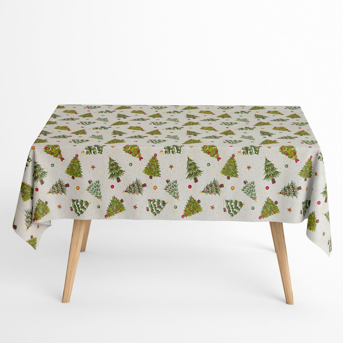 Tischdecke beschichtete Baumwolle Weihnachten Tannenbaum