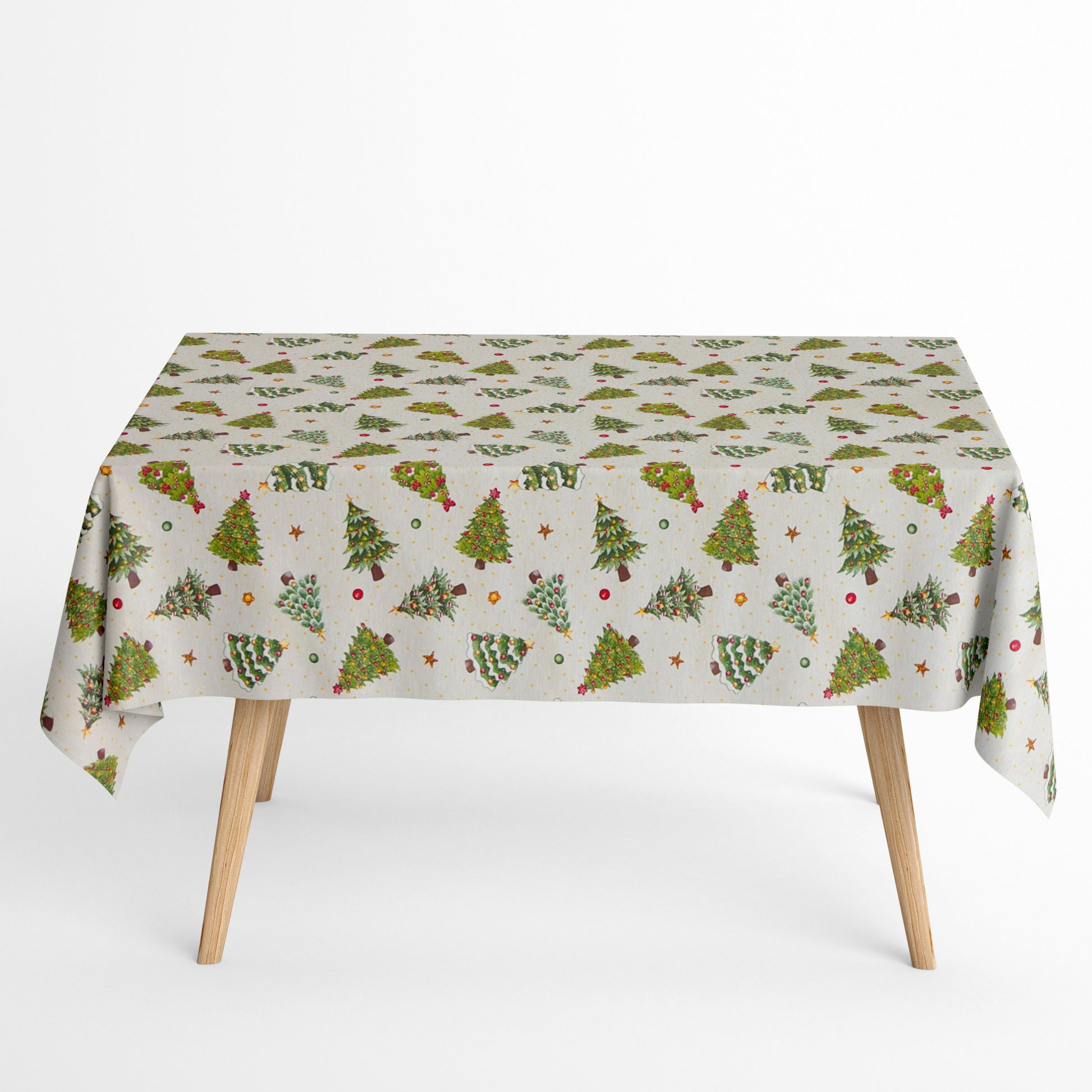 Tischdecke beschichtete Baumwolle Weihnachten Tannenbaum