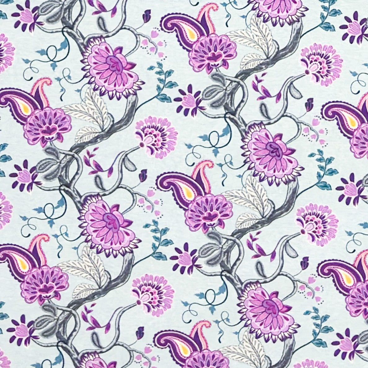 Jacquard Tischdecke aus beschichteter Baumwolle mit Fleckenschutz ARCHIE101 hellblau im Boho-Stil eckig rund oval