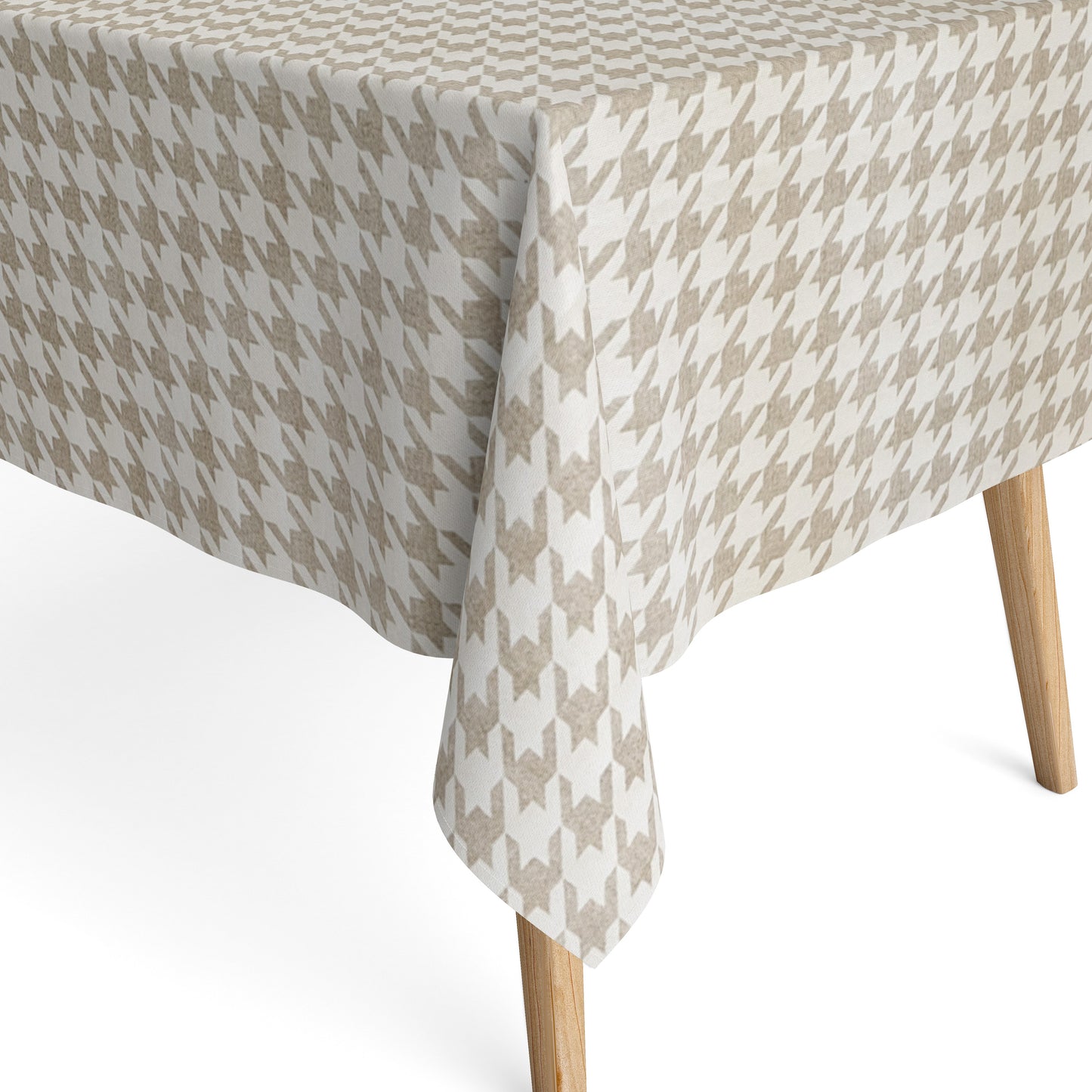 beschichtete Baumwolle Tischdecke Hahnentrittmuster
