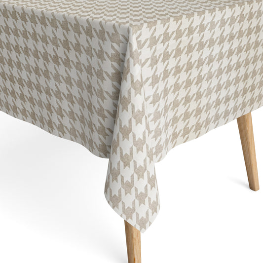 beschichtete Baumwolle Tischdecke Hahnentrittmuster
