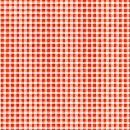 Oilcloth roll sold by the meter B1567-01 red small checked