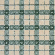 Rouleau de toile cirée ARTICLES SPÉCIAUX Carreaux Coeurs verts B1615-03 Rouleau de marchandises