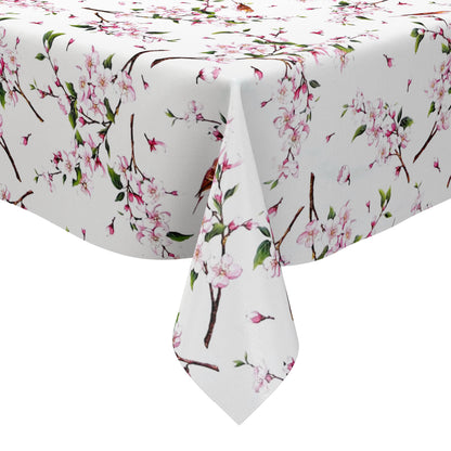 Nappe toile cirée vendue au mètre 01301-00 Pâques Lapin de Pâques Tulipes carrée ronde ovale
