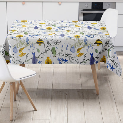 Wachstuch Tischdecke Fische maritim