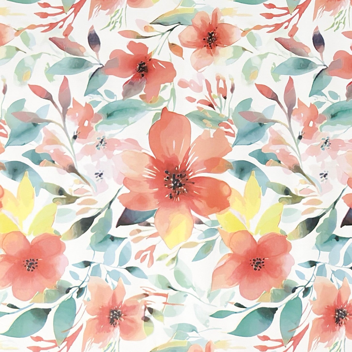 Wachstuch Tischdcke Mohnblumen aquarell