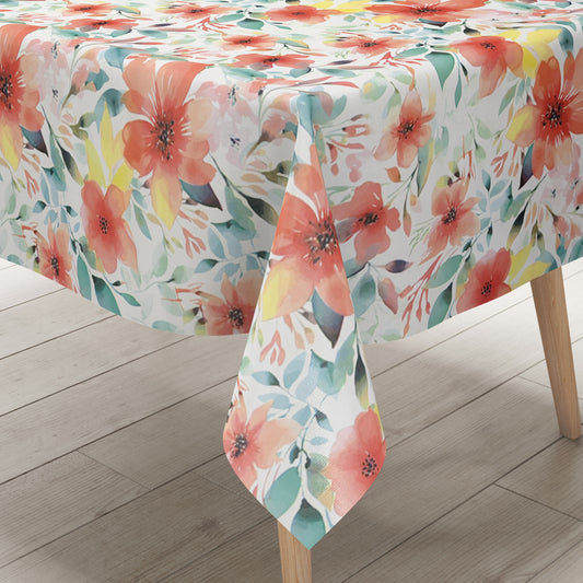 Wachstuch Tischdcke Mohnblumen aquarell