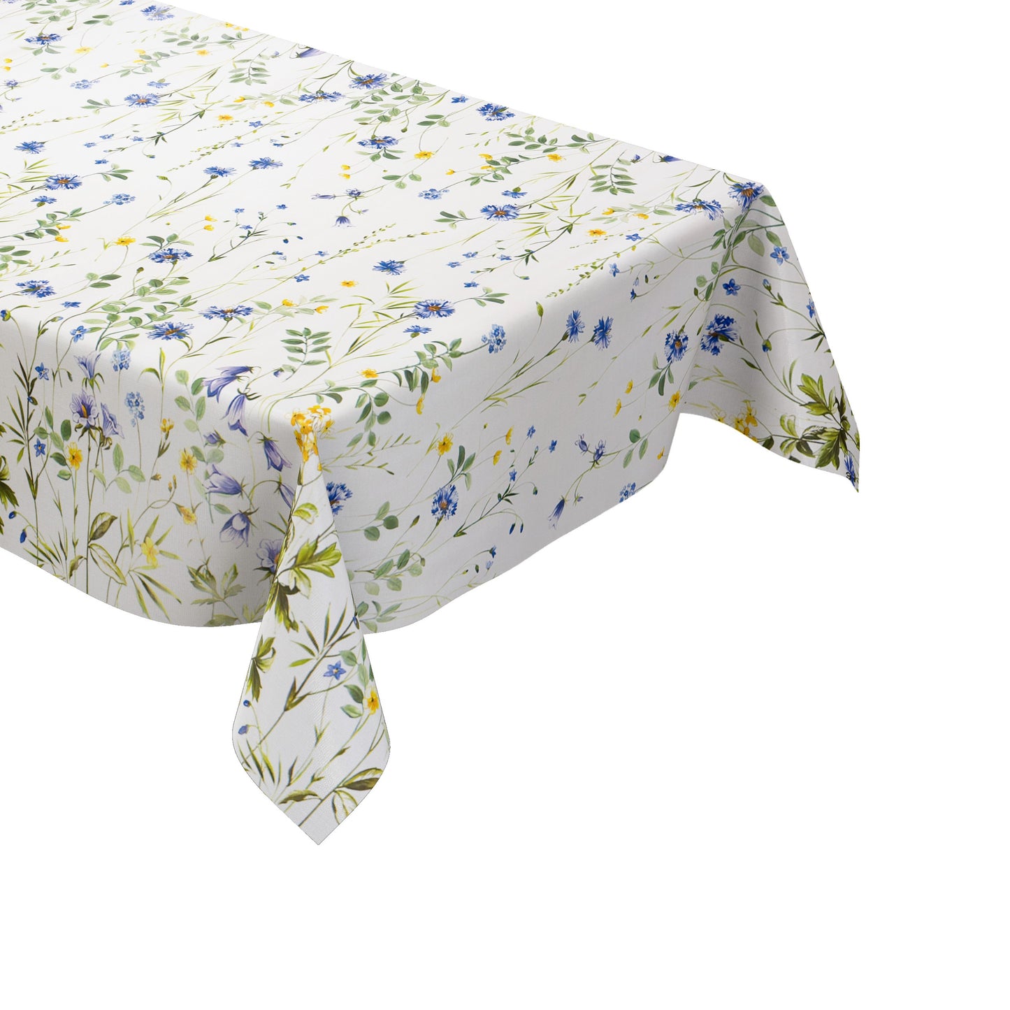 Wachstuch Tischdecke Blumenwiese mit Blumenranken