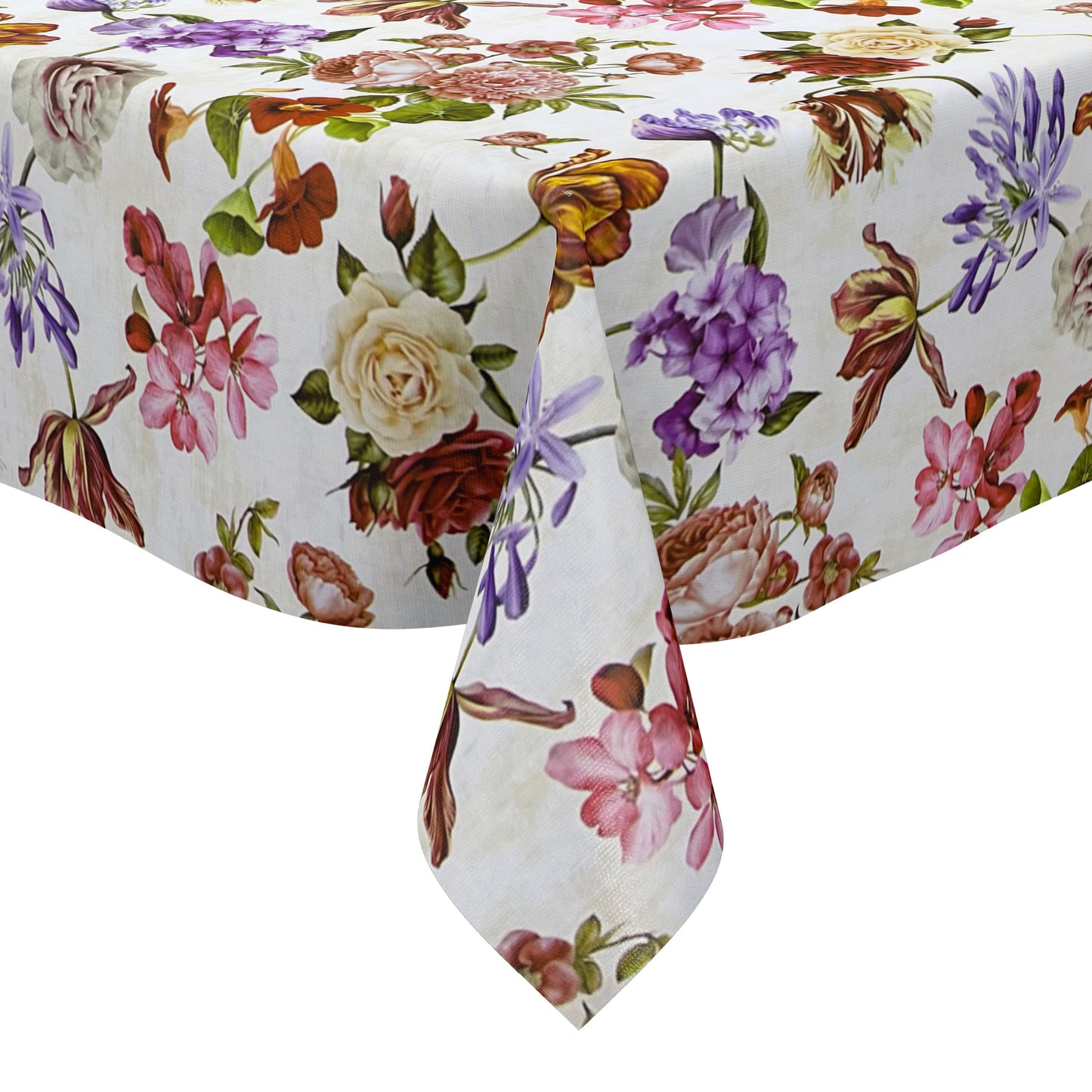 Nappe toile cirée vendue au mètre 01301-00 Pâques Lapin de Pâques Tulipes carrée ronde ovale