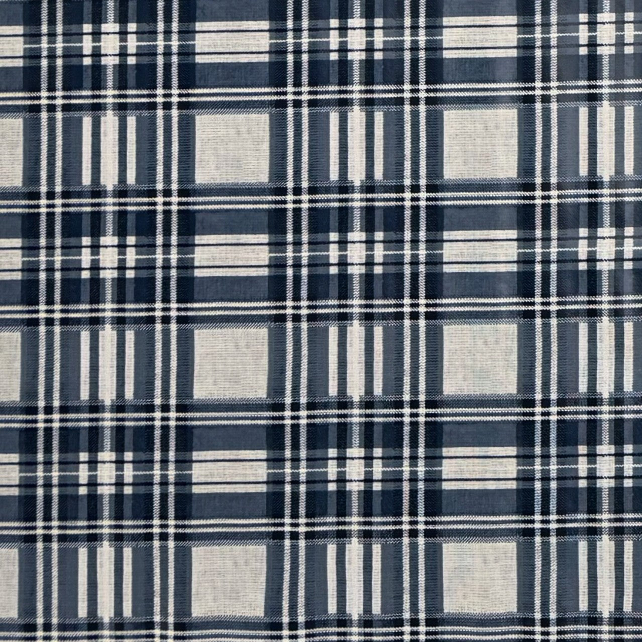 Wachstuch Tischdecke kariert blau