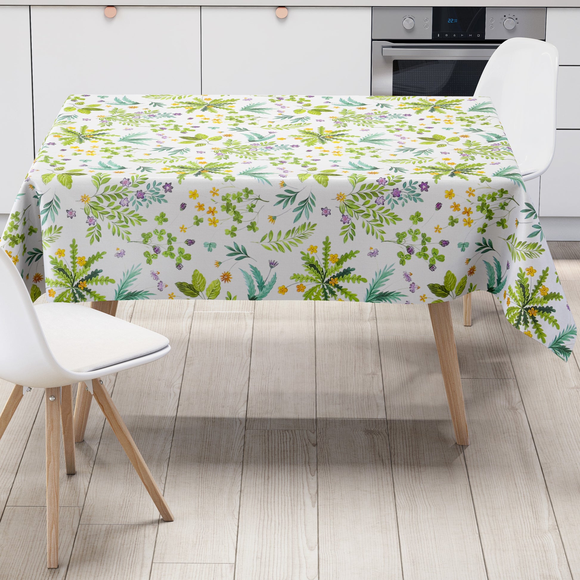 Wachstuch Tischdecke Feldblumen
