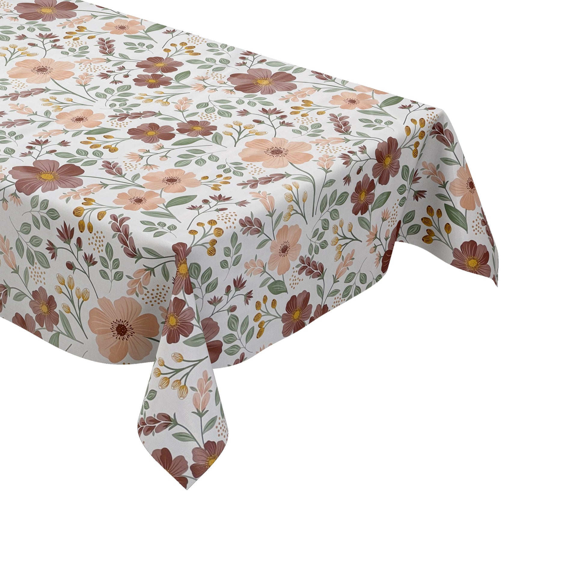 Wachstuch Tischdecke Blumen Vintage