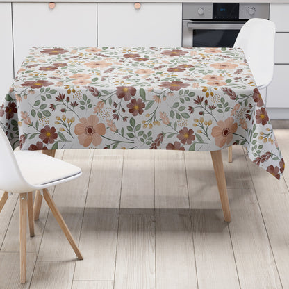 Wachstuch Tischdecke Blumen Vintage