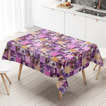 Rouleau de toile cirée ARTICLE SPÉCIAL Patchwork Lavande B9014-01 Rouleau de marchandises