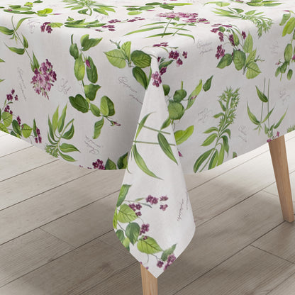 Wachstuch Tischdecke Küchenkräuter