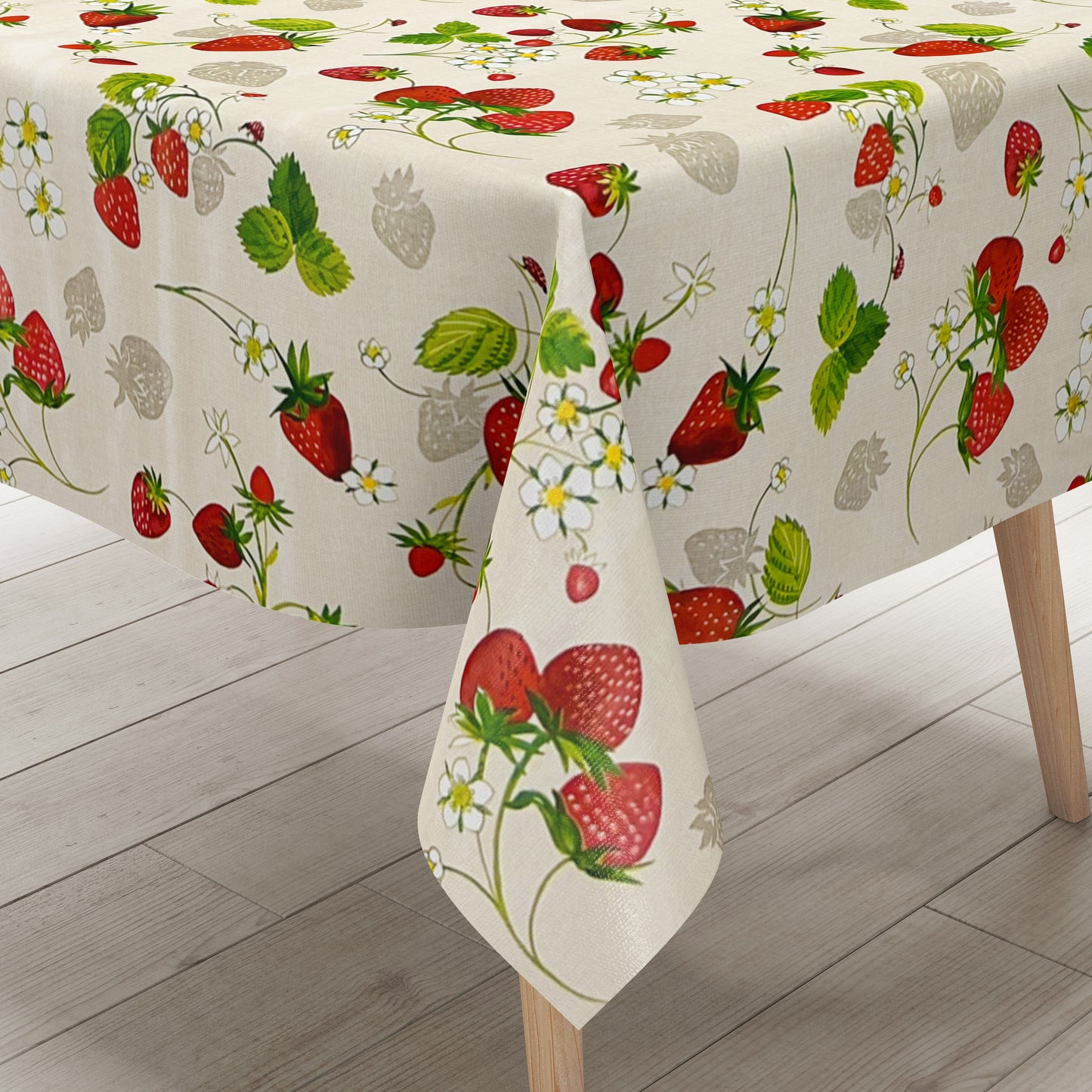 Wachstuch Tischdecke C141791 Erdbeeren Früchte Sommer Küchenmotiv eckig rund oval