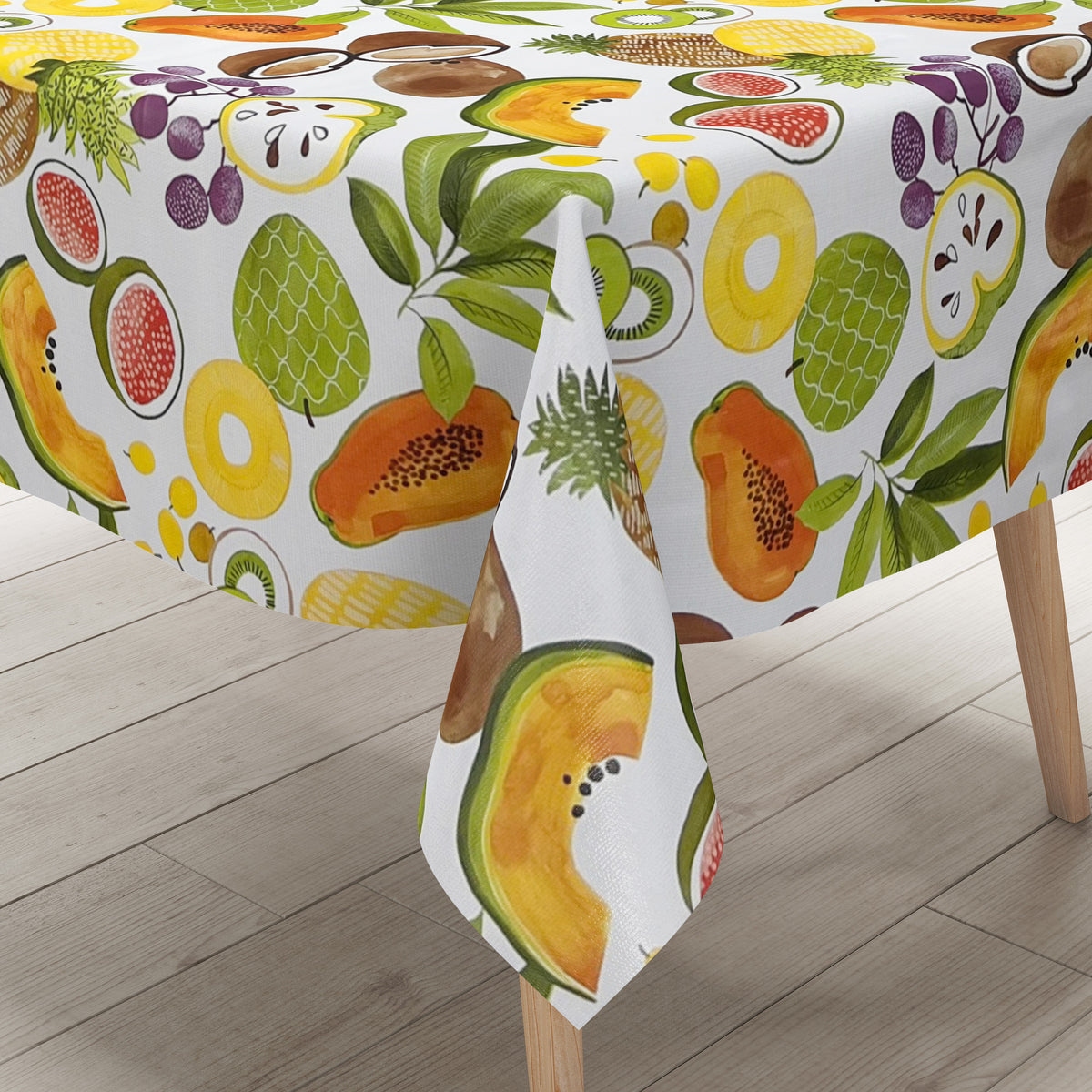 Wachstuch Tischdecke C141841 tropical Früchte Obst Sommer eckig rund o –