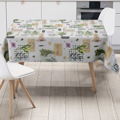 Wachstuch Tischdecke Kräuter