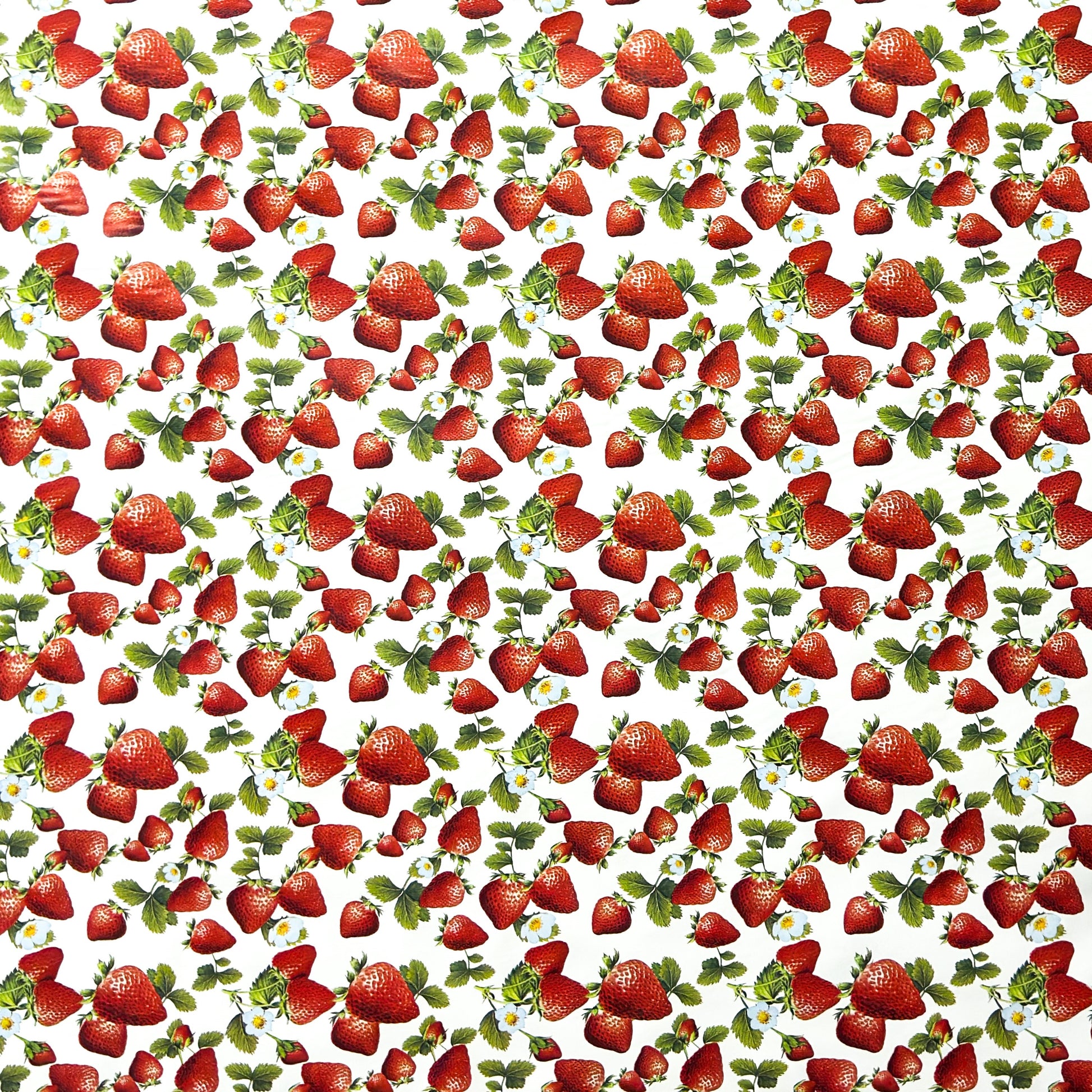 Wachstuch Tischdecke Erdbeeren