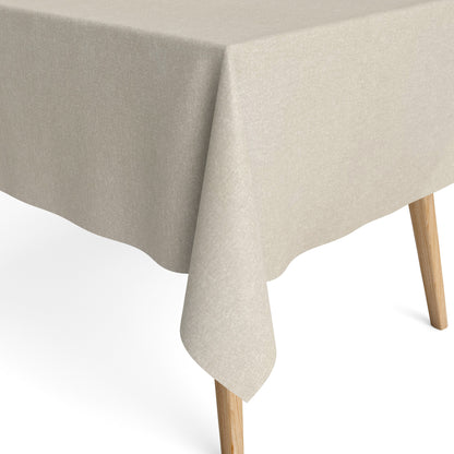 Baumwolltischdecke einfarbig uni cremefarben beige