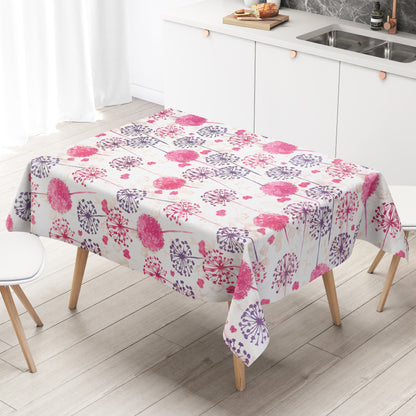 Wachstuch Tischdecke Pusteblume Pink