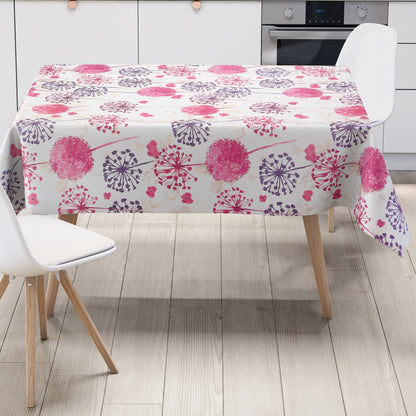 Wachstuch Tischdecke Pusteblume Pink