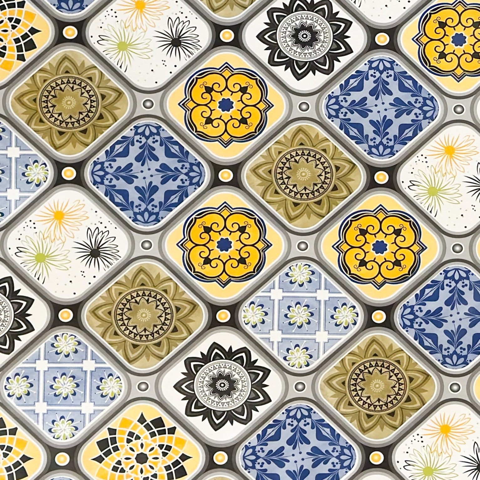 Wachstuch Tischdecke Mosaik und Fliesen