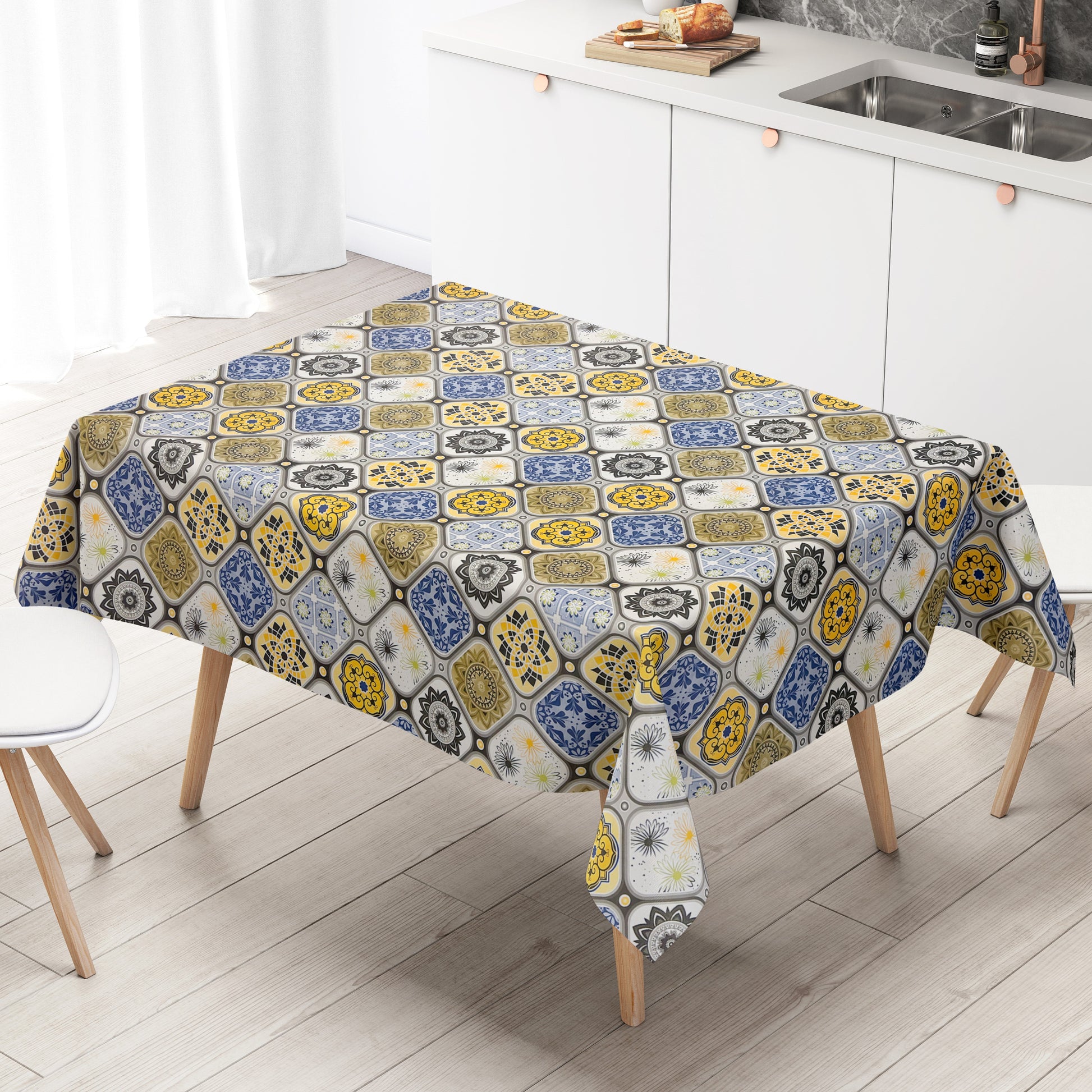 Wachstuch Tischdecke Mosaik und Fliesen