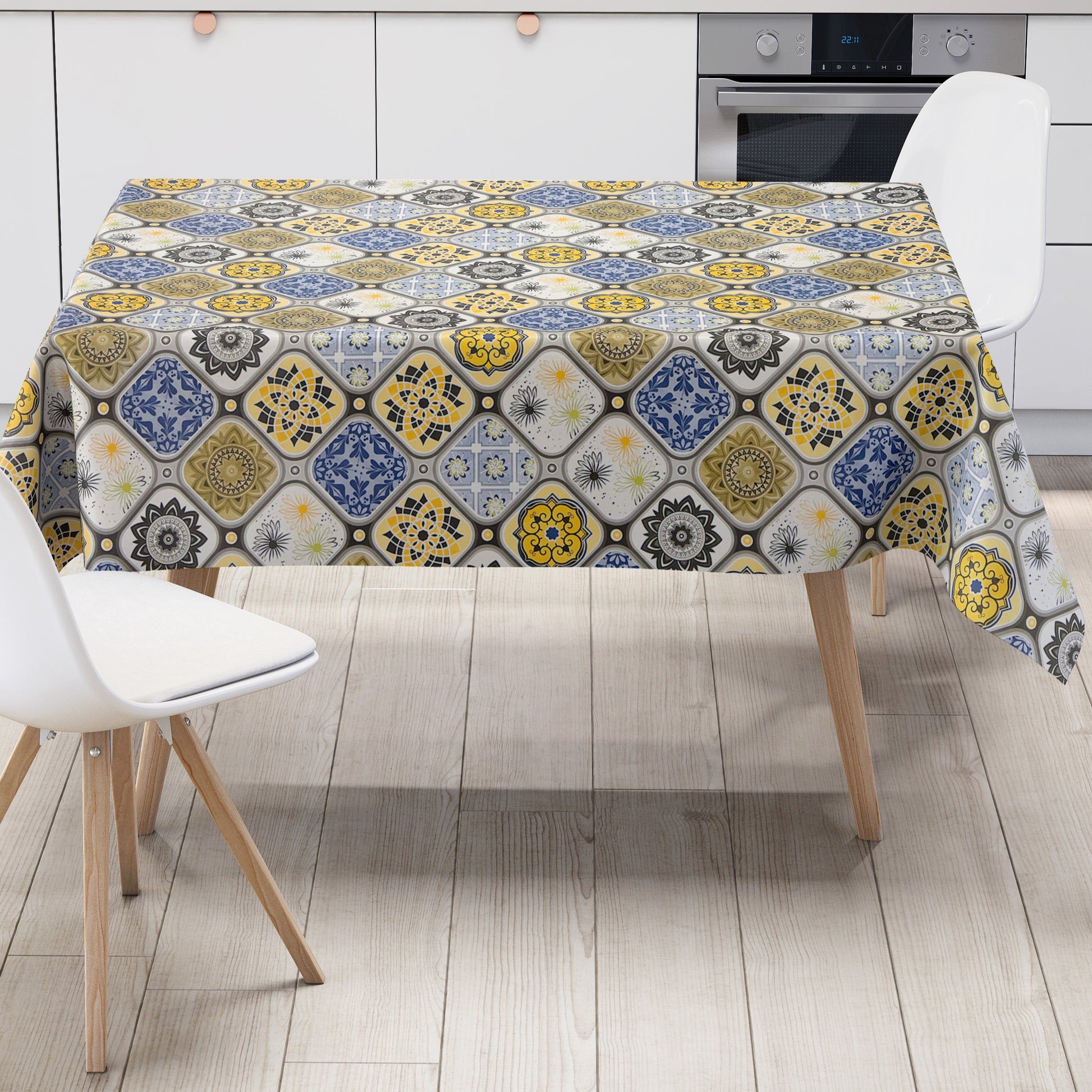 Wachstuch Tischdecke Mosaik und Fliesen