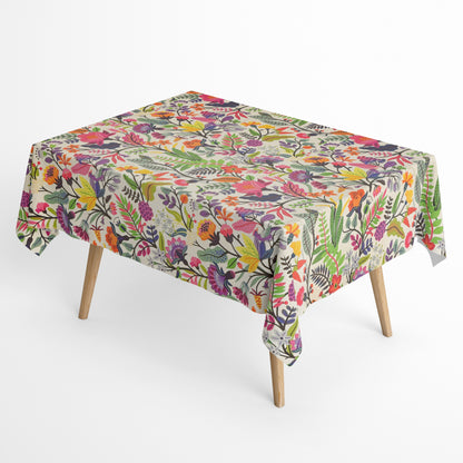 Jacquard Tischdecke Blumen