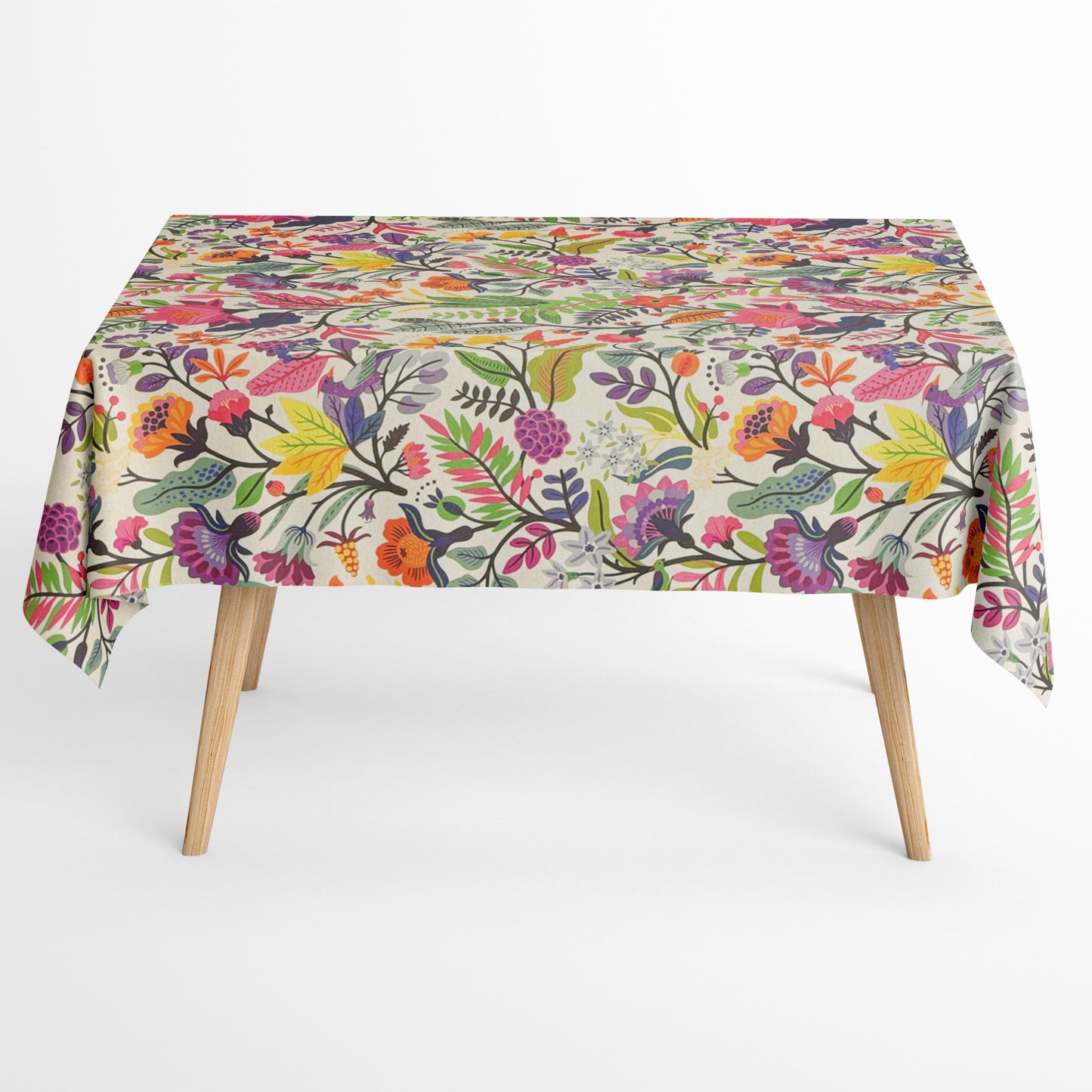 Jacquard Tischdecke Blumen