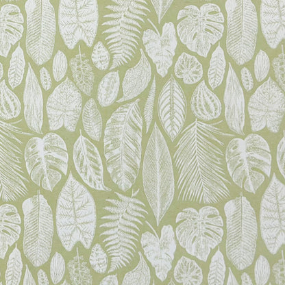 Jacquard beschichtete Baumwolle Dschungel hellgrün mintgrün