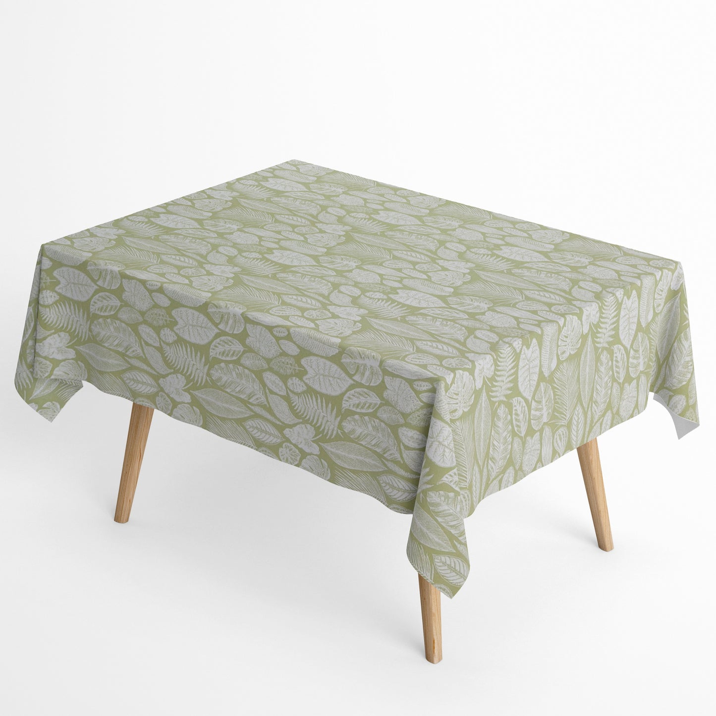 Jacquard beschichtete Baumwolle Dschungel hellgrün mintgrün