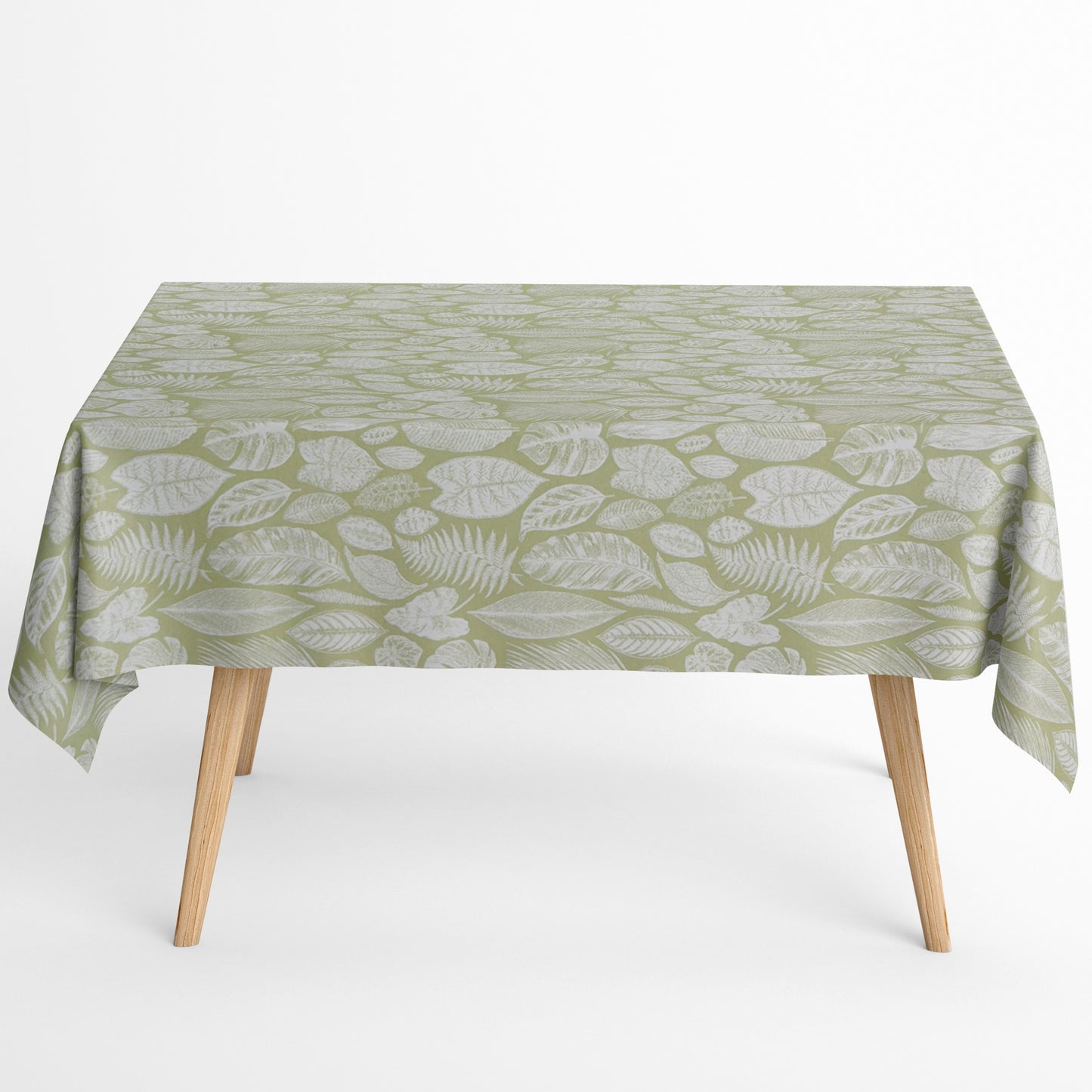 Jacquard beschichtete Baumwolle Dschungel hellgrün mintgrün