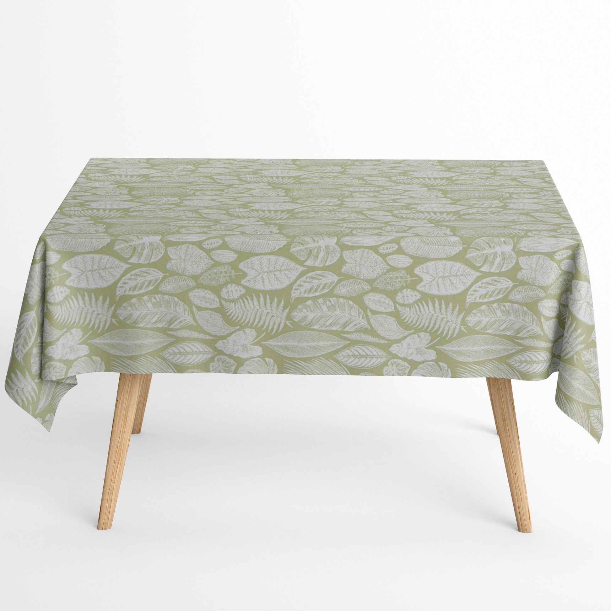 Jacquard beschichtete Baumwolle Dschungel hellgrün mintgrün