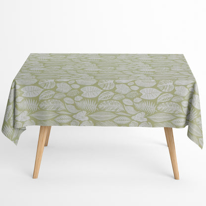 Jacquard beschichtete Baumwolle Dschungel hellgrün mintgrün