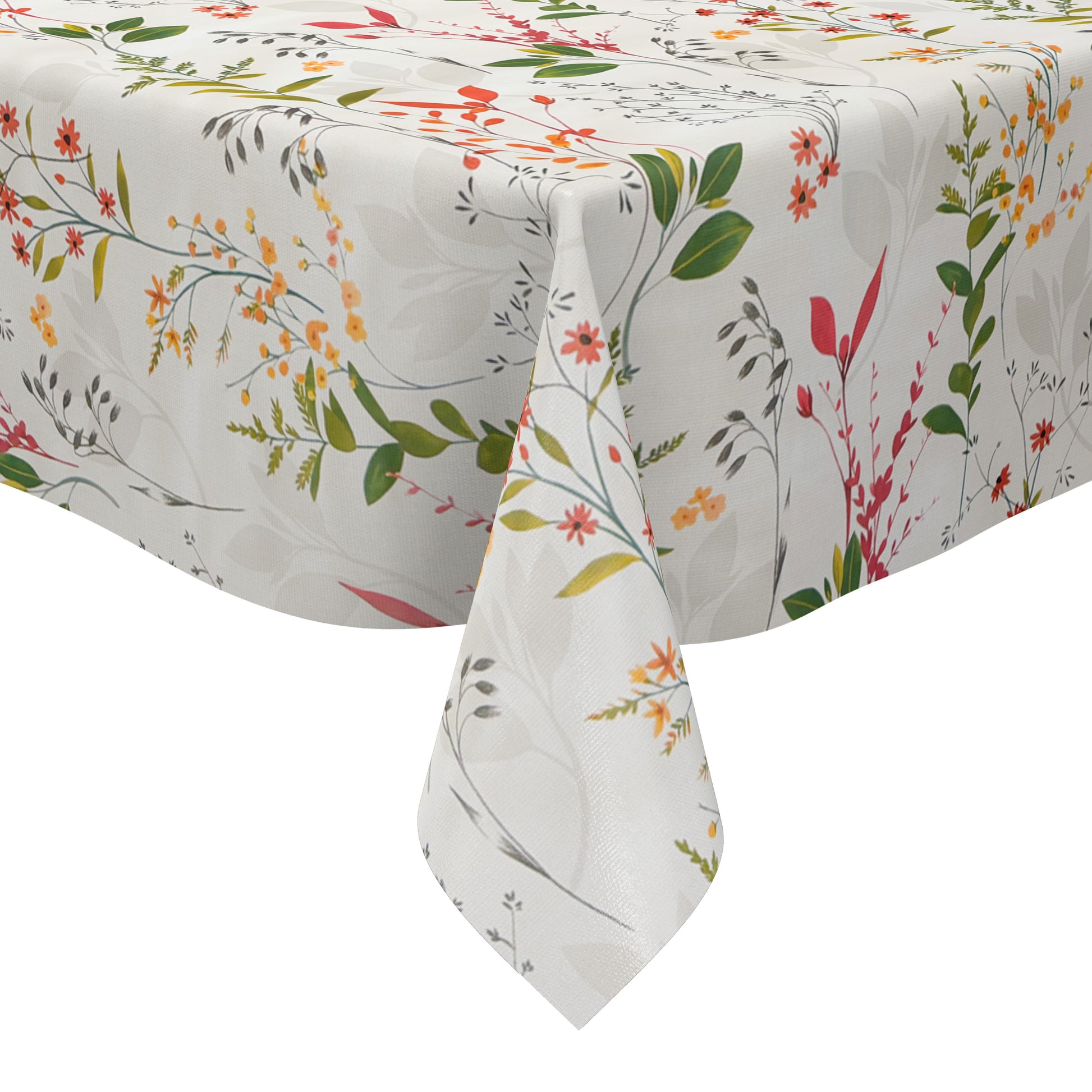 Wachstuch Tischdecke bunte Gräser Wiese