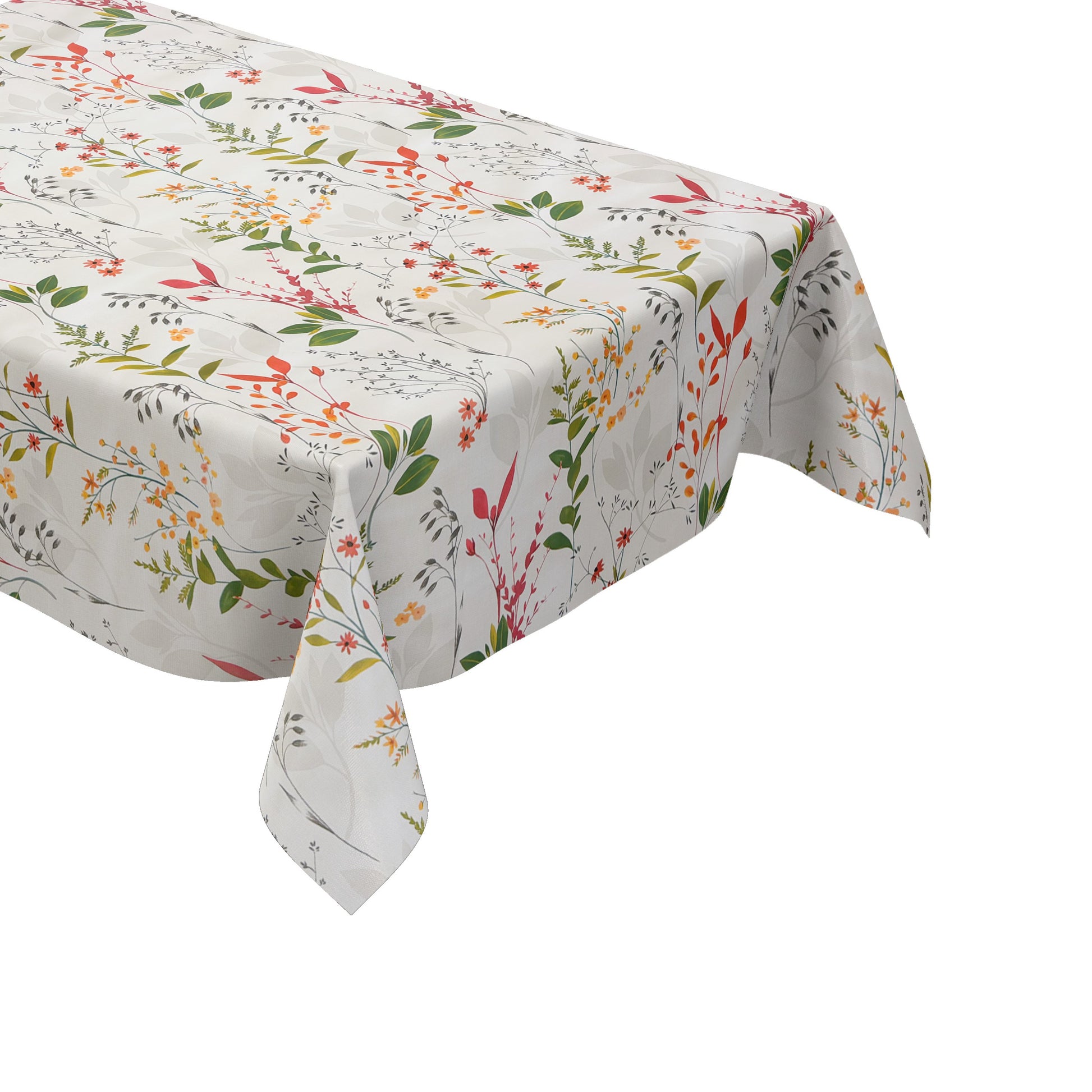 Wachstuch Tischdecke bunte Gräser Wiese