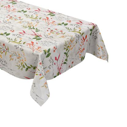 Wachstuch Tischdecke bunte Gräser Wiese