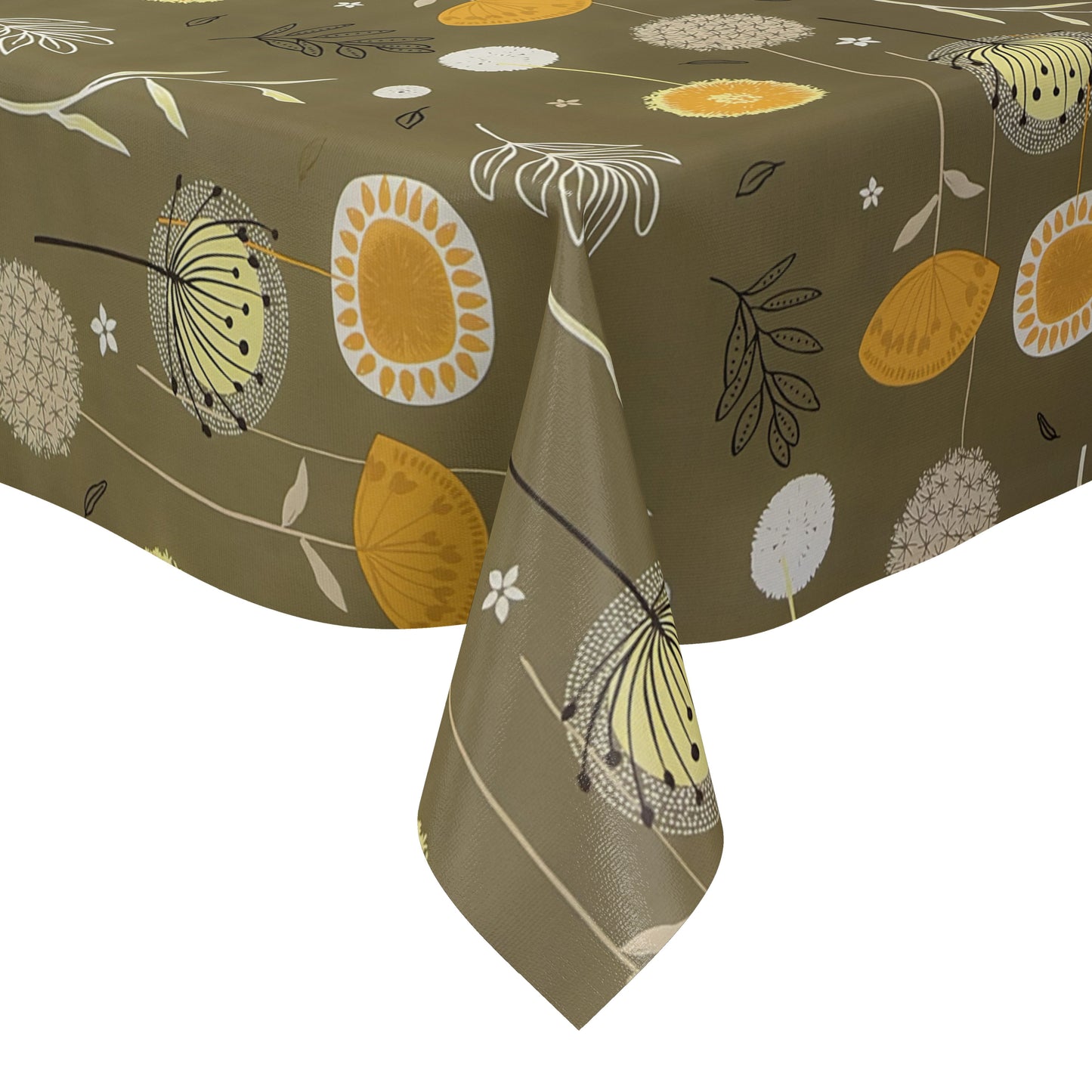 Wachstuch Tischdecke EM11 verde grün Pusteblumen Gräser eckig rund oval