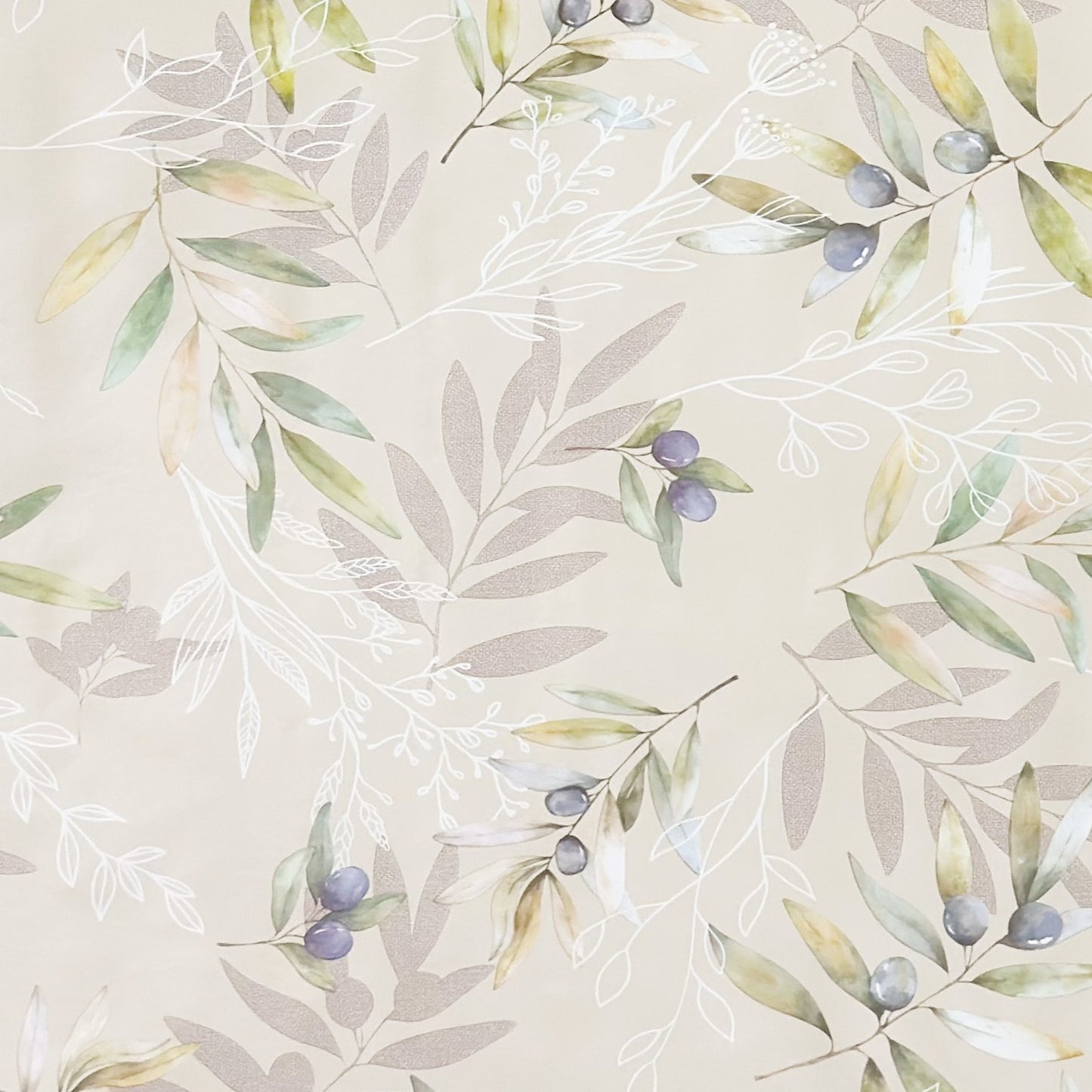 Wachstuch Tischdecke mediterran Oliven