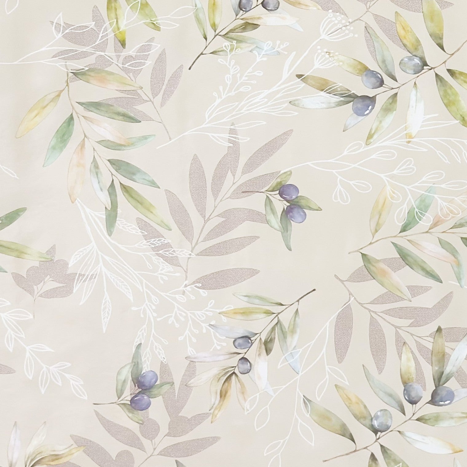 Wachstuch Tischdecke mediterran Oliven