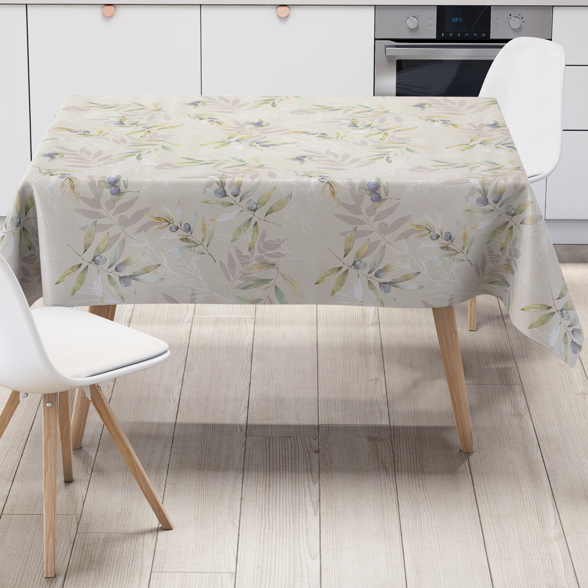 Wachstuch Tischdecke mediterran Oliven